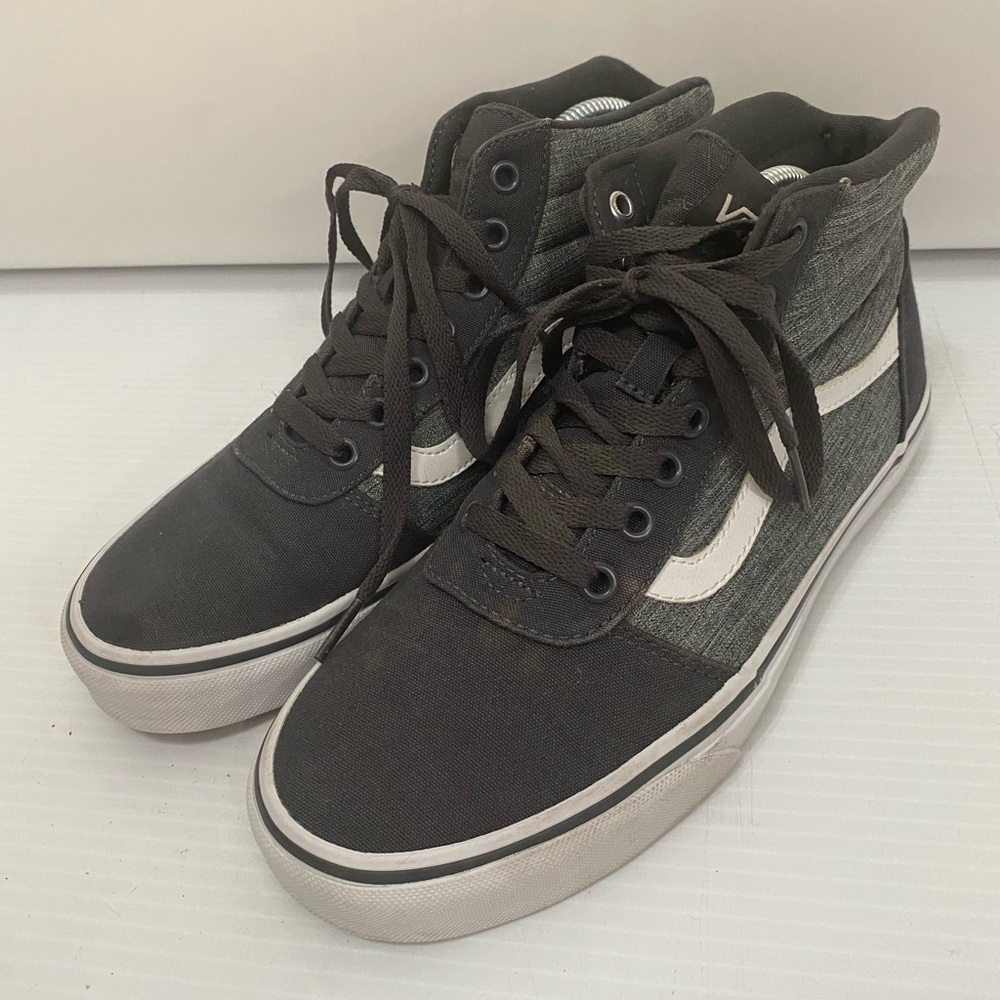 Vans Off the Wall Grey High Top Skate Sneaker Shoes Size 9